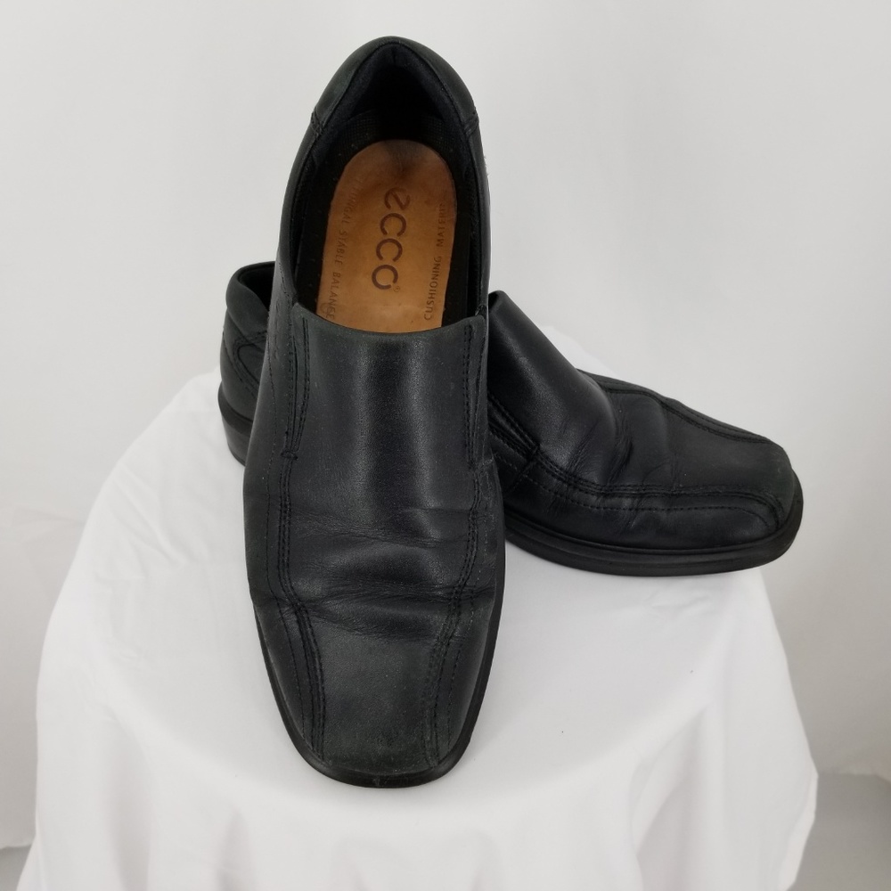 ECCO Mens Loafer Black Bicycle Toe US Size 9-9.5